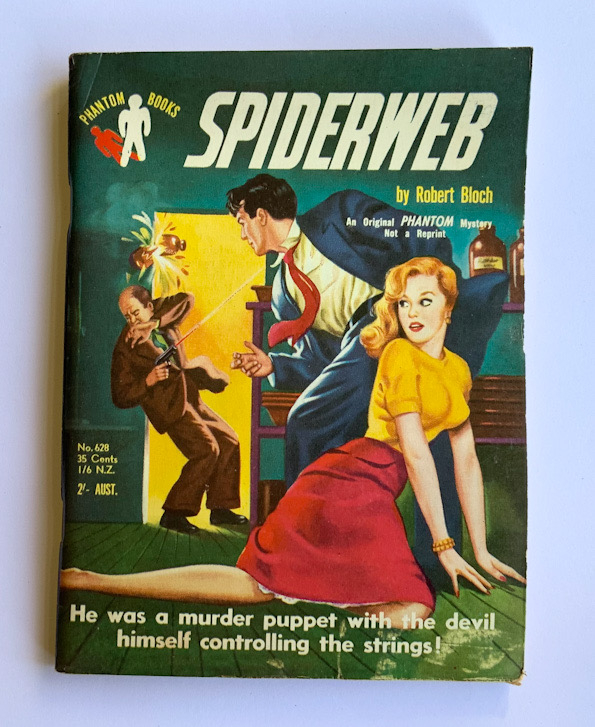 SPIDERWEB Australian crime pulp fiction book by Robert bloch 1955